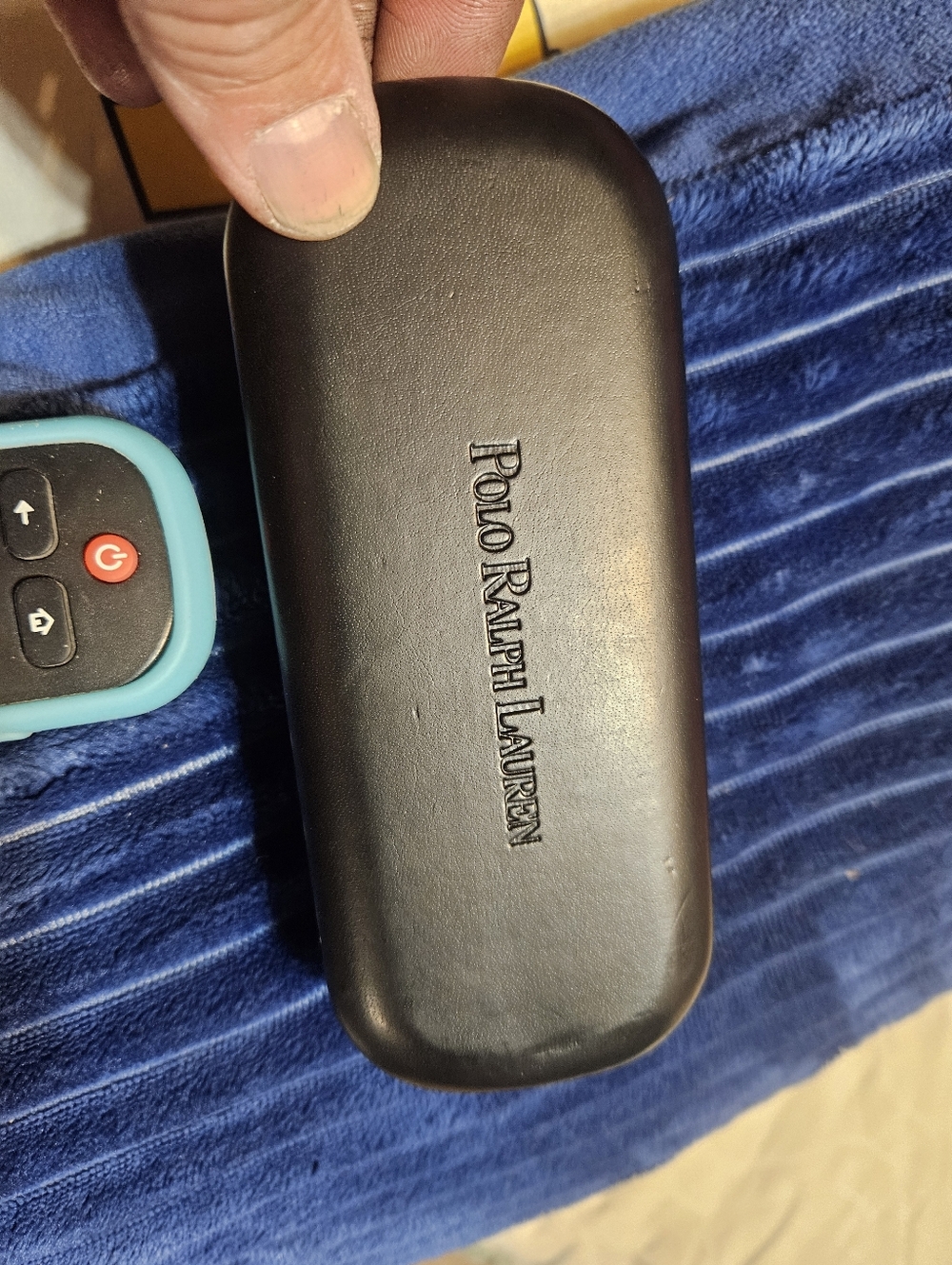 Polo Ralph Laren Black Leather Glasses Case